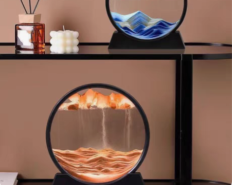 包邮【流沙画】创意北欧风3D解压流沙画沙漏...