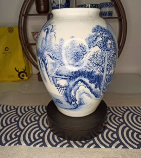 包邮日本 京烧 黄劈宗陶匠 井上春峰作  ...