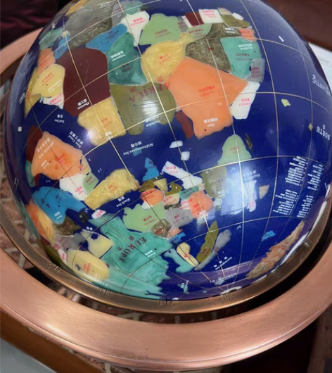 地球仪 宝石地球仪 家里面太占地方了 我搜...