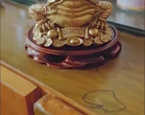 包邮全铜金蟾 纯铜三足三脚蟾蜍招财风水摆件...