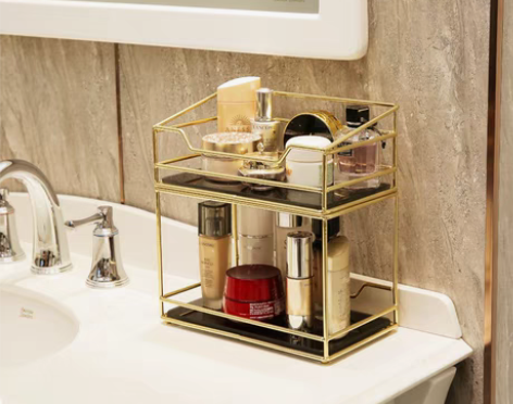 转卖浴室卫生间化妆品收纳盒洗手台摆件护肤品...