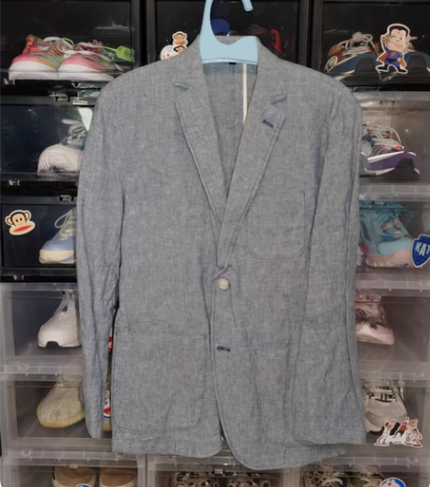 包邮亚麻西装纯色 ·本职服装搭配师剩了很服...