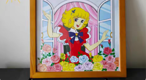 包邮童年回忆经典动画《花仙子》手绘木框装饰...