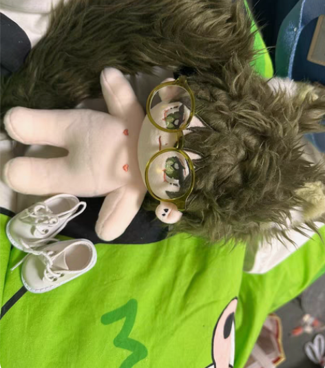 电个卷 打工仔 棉花娃娃 无骨有尾巴 送2...