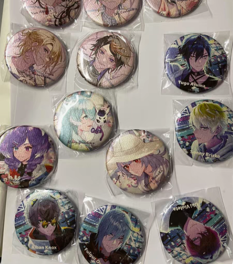 【国现出】彩虹社樱花吧唧全套  退坑出 全...