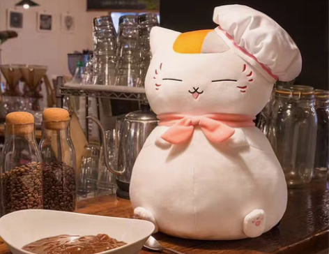 包邮【全新未拆封】A赏猫老师厨师帽 夏目友...