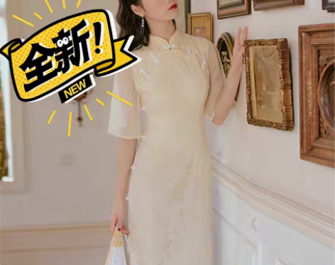亏本清仓！改良版旗袍中国风女装复古高雅年轻...