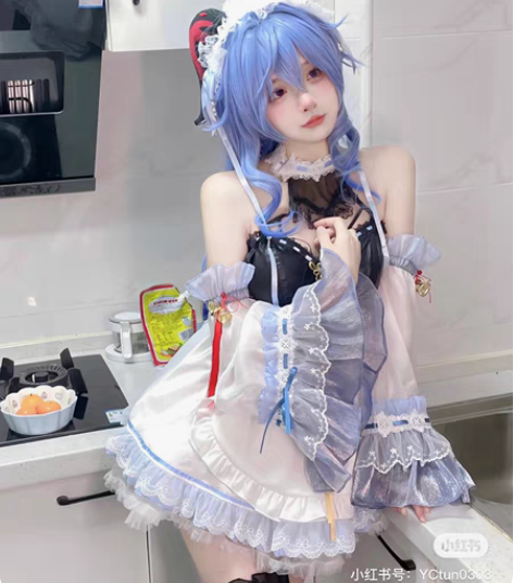 【出租】甘雨cos女仆 悠窝窝uwowo甘...