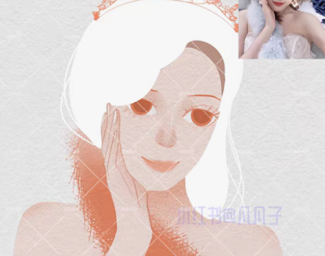 手绘头像定制 真人照片手绘定制设计 超仙气...