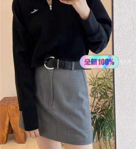 包邮IMM1羊毛短裙，一款轻运动风非常适合...