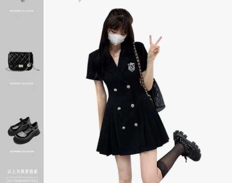 转卖别致甜辣风收腰御姐轻熟风西装胖mm正肩...