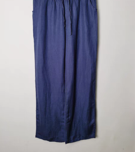 包邮蜜诗格女款休闲棉麻裤，阔腿裤，腰围86...