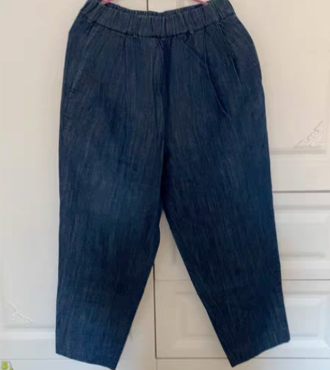 包邮45R棉麻裤 1码,腰围平铺65,松紧...