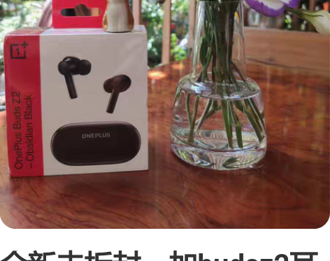 全新未拆封一加budsz2耳机夜黑色（仅自...