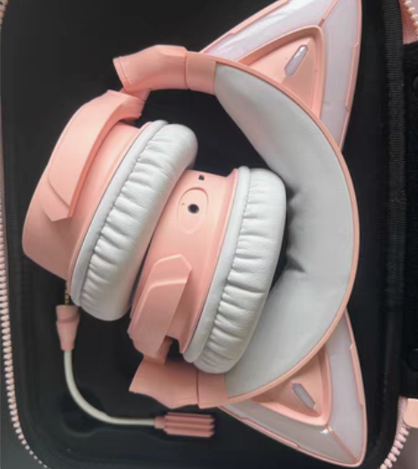 转卖新品 妖舞猫耳耳机4代头戴式蓝牙高颜值...