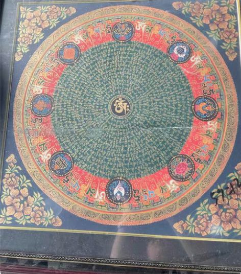 包邮全新现货包邮秒杀纯手工手绘唐卡，鎏金工...