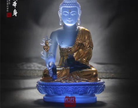 转卖5英寸琉璃药师佛 药师琉璃光如来佛像 ...