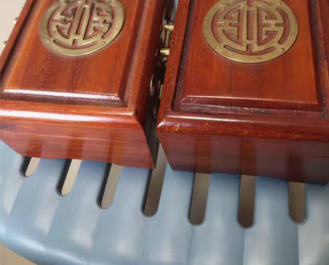 包邮韩国实木首饰盒一对,上世纪九十年代左右...