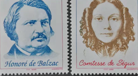 包邮摩纳哥1999文学家巴尔扎克塞古尔美女...