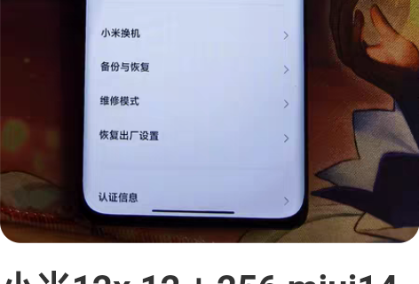 小米12x 12＋256 miui14稳定...