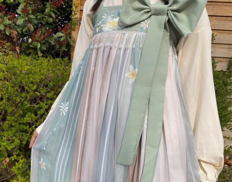 包邮【朝花夕拾】日常汉元素连衣裙改良国风两...