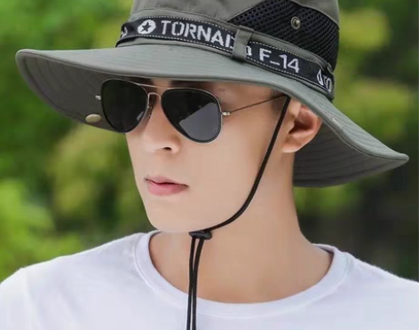 包邮男士帽子2022春季新款户外遮阳防晒帽...