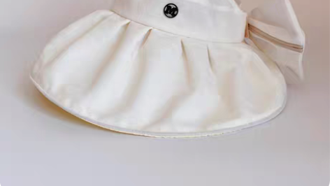 可收纳大檐百搭渔夫帽女遮脸贝壳防晒网红款蝴...