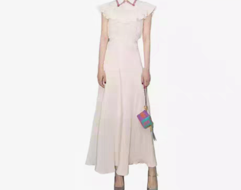 2017新款夏季杨幂明星同款海滩假日荷叶边...