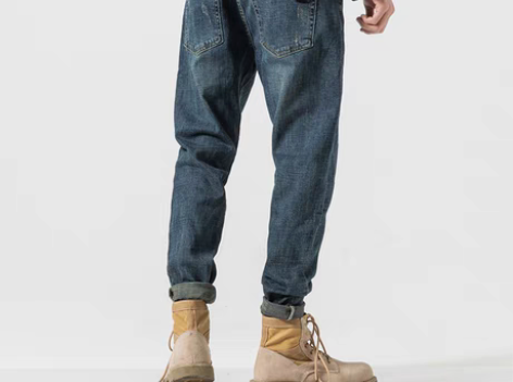 转卖【年货价】秋冬季牛仔裤男修身小脚韩版潮...