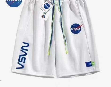 包邮包邮纯棉NASA短裤同款男夏季男女同款...