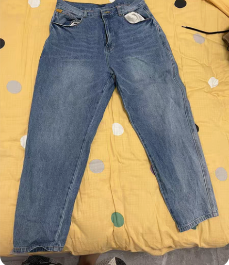 xl 浅蓝色牛仔裤 我181 75kg 穿...