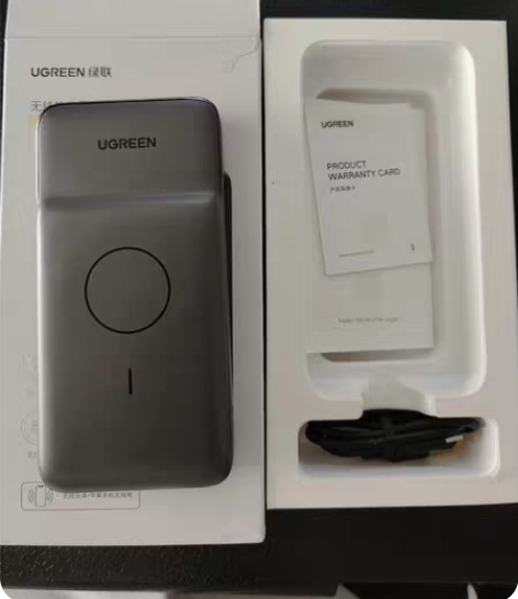 包邮【仅拆封】绿联无线充电宝10000毫安...