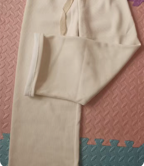 包邮全新雪尼尔加绒阔腿裤XL 感兴趣的话点...