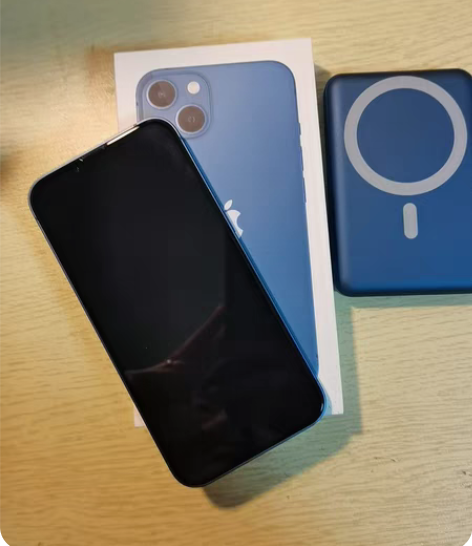 自用的蓝色苹果13，256G，官网购买，去...