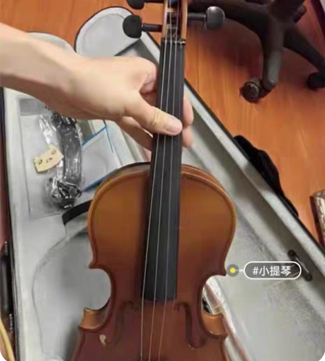 包邮朋友送的1500买的4/4实木纯手工小...