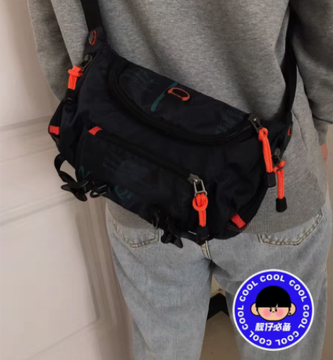 包邮男士腰包大容量斜挎包  胸包 全新未拆...