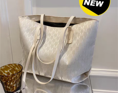 包邮女士包包新款时尚复古字母托特包休闲大容...