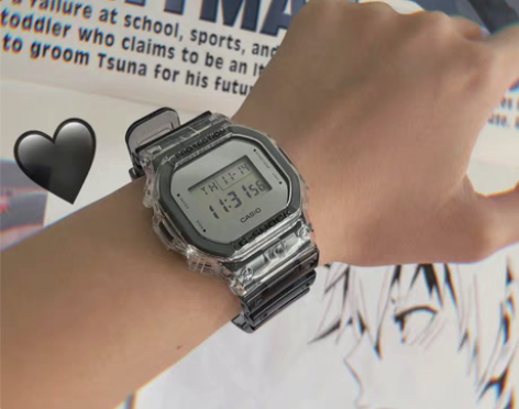 卡西欧CASIO g-shock透明果冻防...
