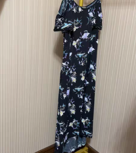 包邮拉夏贝尔吊带露肩连衣裙开衩吊带裙L码，...