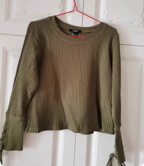 包邮华夫格上衣～ 通勤必备～均码长袖40包...