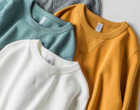 转卖340g重磅厚实圆领毛圈鱼鳞布长袖t恤...