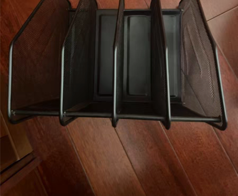 金属铁网四栏文件架四档书架资料架收集架文件...