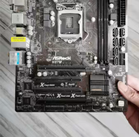 包邮华擎ASROCK H87M 主板，台式...