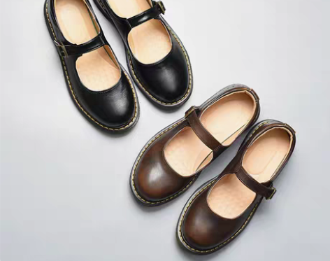 转卖日系娃娃鞋女春夏新款复古圆头学院风搭扣...