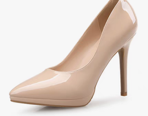 转卖秋季鞋子女2018新款女单鞋百搭银色性...