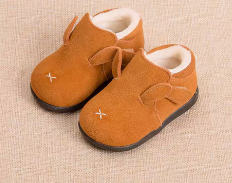 转卖宝宝学步鞋加绒保暖真羊皮翻毛皮软底鞋 ...