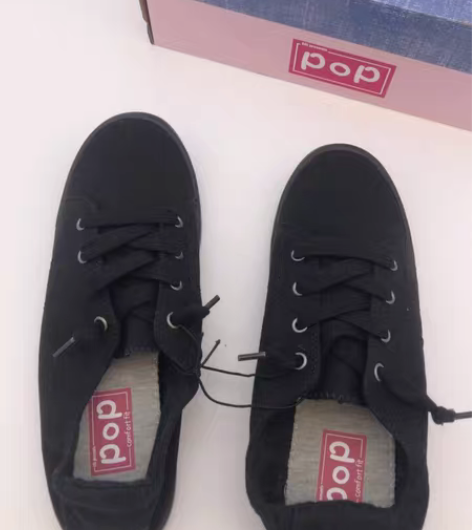 包邮捡漏全新大码全黑外贸高端男女帆布鞋一脚...