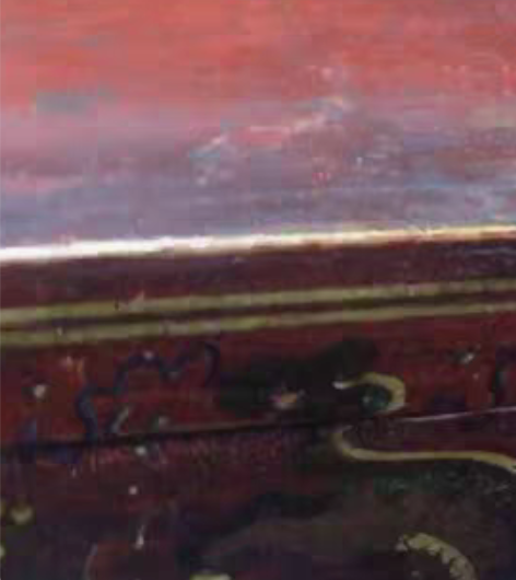 民国小箱子一对带画工和镶嵌品相可以，有一个...