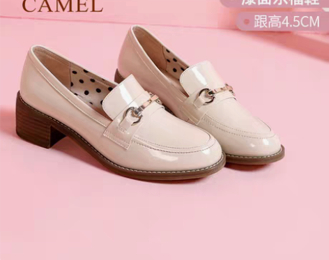 转卖【38活动价】骆驼2021春季新款粗跟...