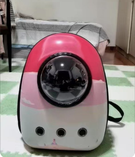 包邮便携透明太空宠物舱双肩背包笼子猫咪狗狗...